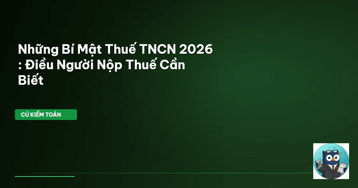 thuế tncn 2026