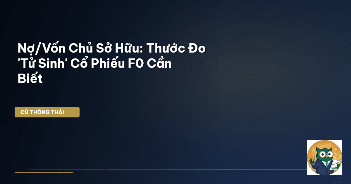 tỷ lệ nợ vốn chủ sở hữu