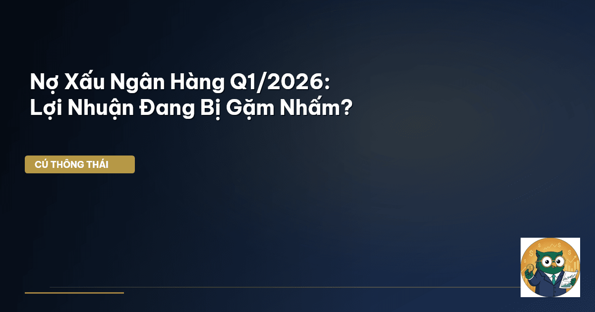 Nợ Xấu Ngân Hàng Q1/2026: Lợi Nhuận Đang Bị Gặm Nhấm?