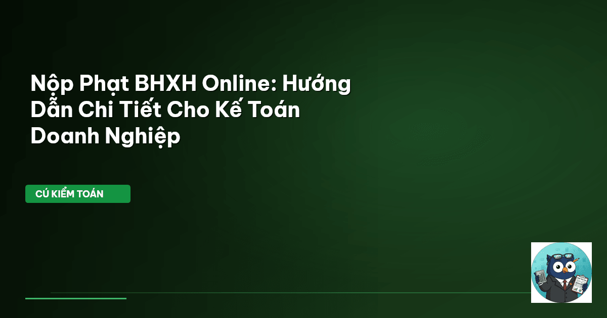nộp phạt BHXH online