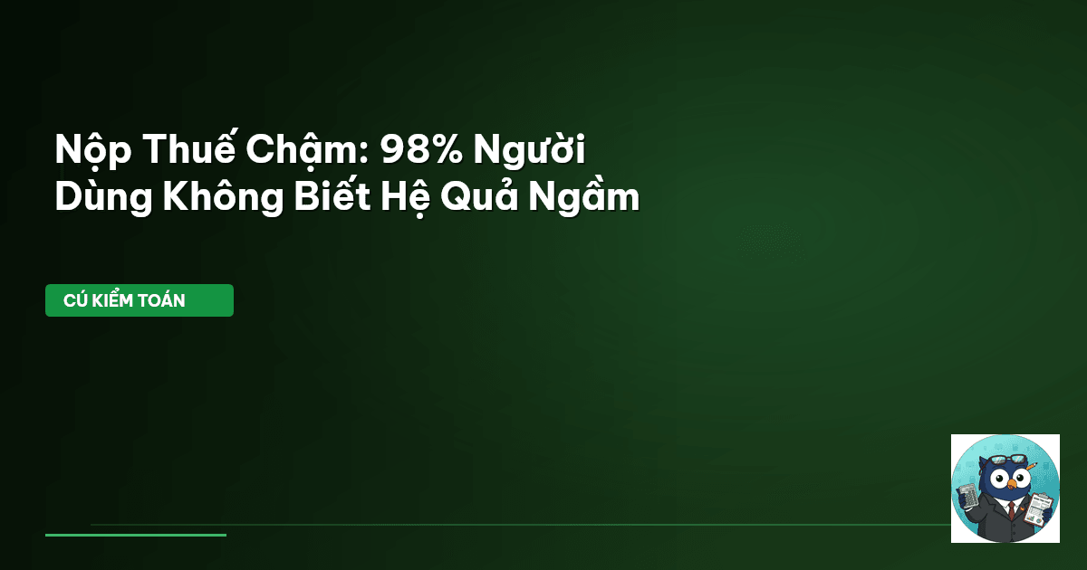 phạt chậm nộp thuế