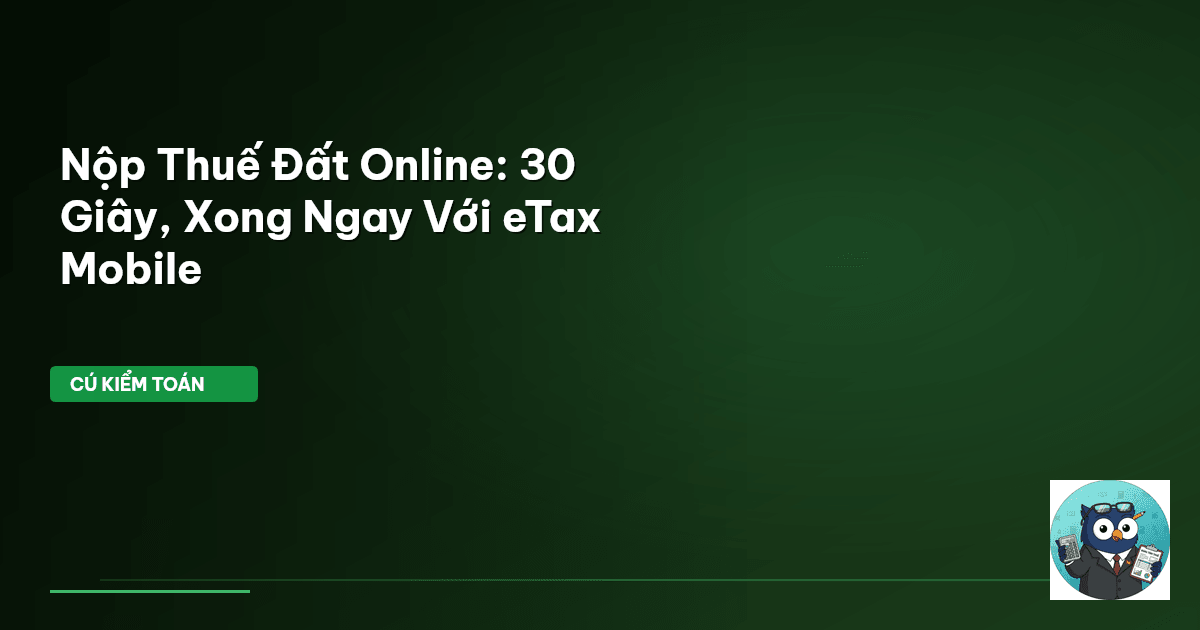 nộp thuế đất
