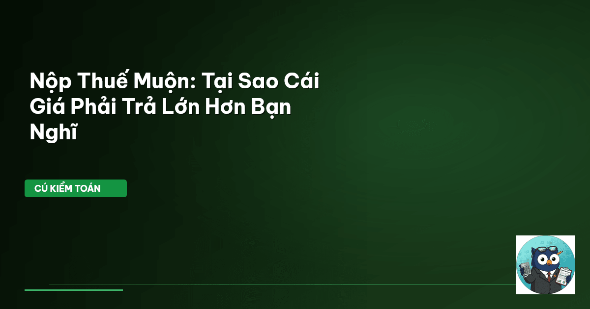 nộp thuế muộn