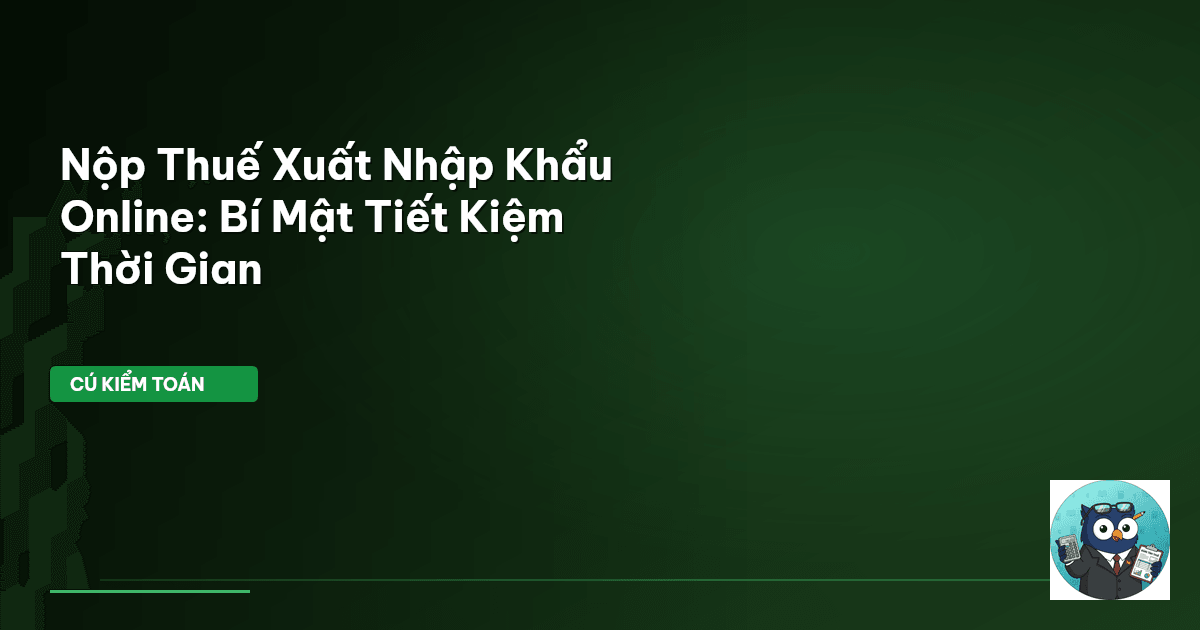 thuế xuất nhập khẩu