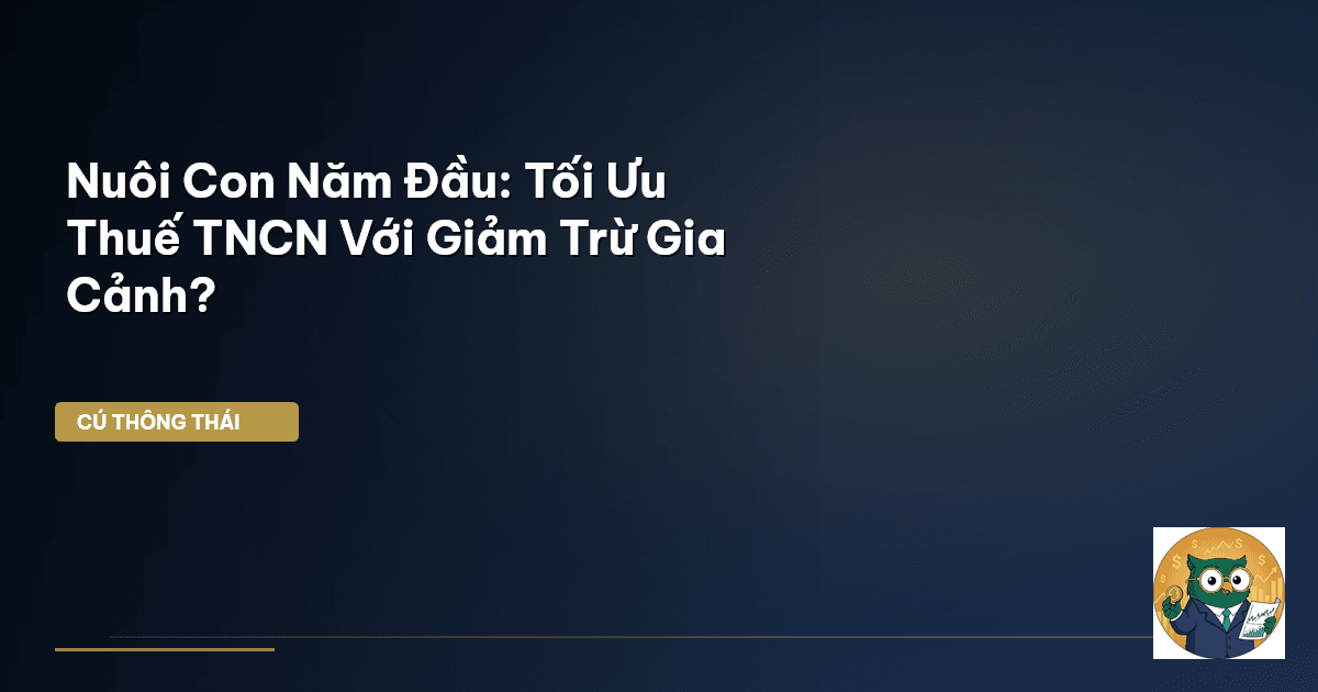 Nuôi Con Năm Đầu: Tối Ưu Thuế TNCN Với Giảm Trừ Gia Cảnh?