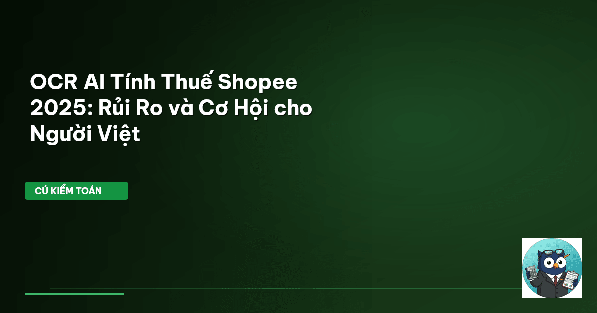 OCR AI tính thuế Shopee
