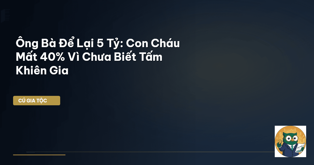 Ông Bà Để Lại 5 Tỷ: Con Cháu Mất 40% Vì Chưa Biết Tấm Khiên Gia