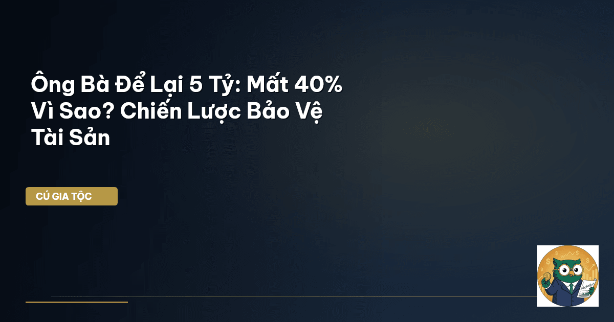 Ông Bà Để Lại 5 Tỷ: Mất 40% Vì Sao? Chiến Lược Bảo Vệ Tài Sản