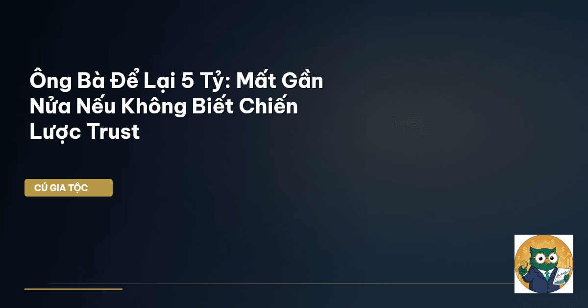 Ông Bà Để Lại 5 Tỷ: Mất Gần Nửa Nếu Không Biết Chiến Lược Trust
