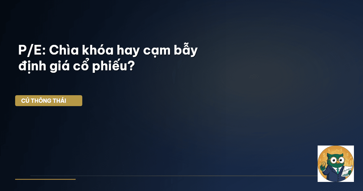 P/E: Chìa khóa hay cạm bẫy định giá cổ phiếu?