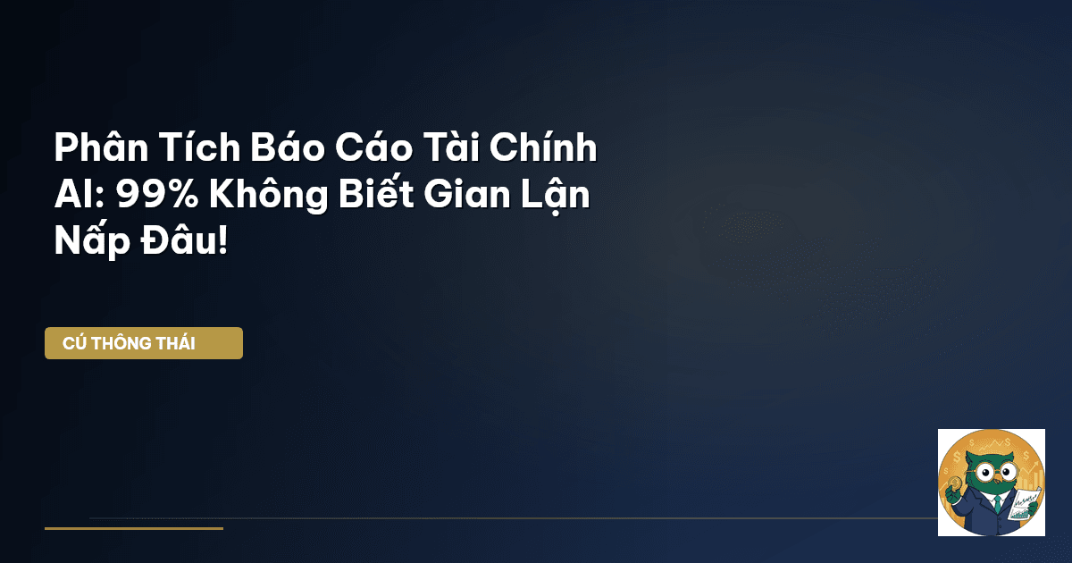 Phân Tích Báo Cáo Tài Chính AI: 99% Không Biết Gian Lận Nấp Đâu!