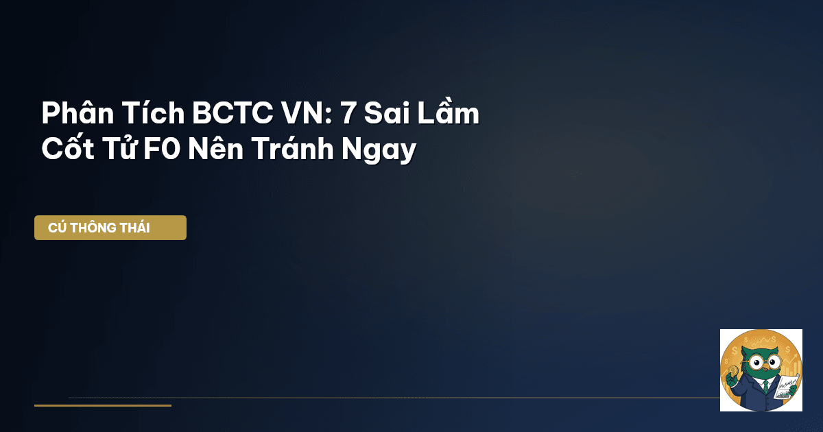 Phân Tích BCTC VN: 7 Sai Lầm Cốt Tử F0 Nên Tránh Ngay