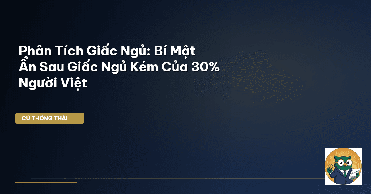 Phân Tích Giấc Ngủ: Bí Mật Ẩn Sau Giấc Ngủ Kém Của 30% Người Việt