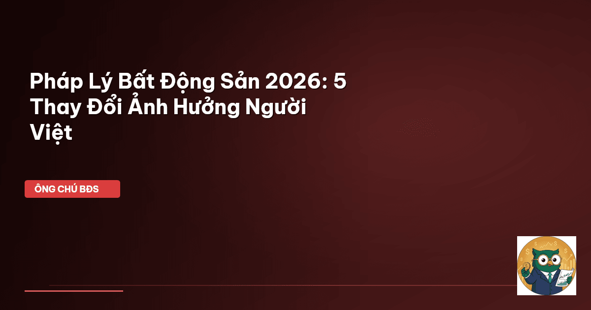 pháp lý bất động sản 2026