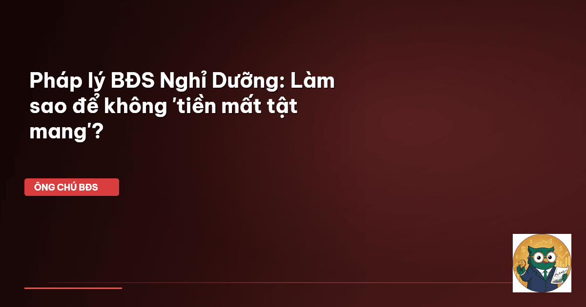 pháp lý bđs nghỉ dưỡng