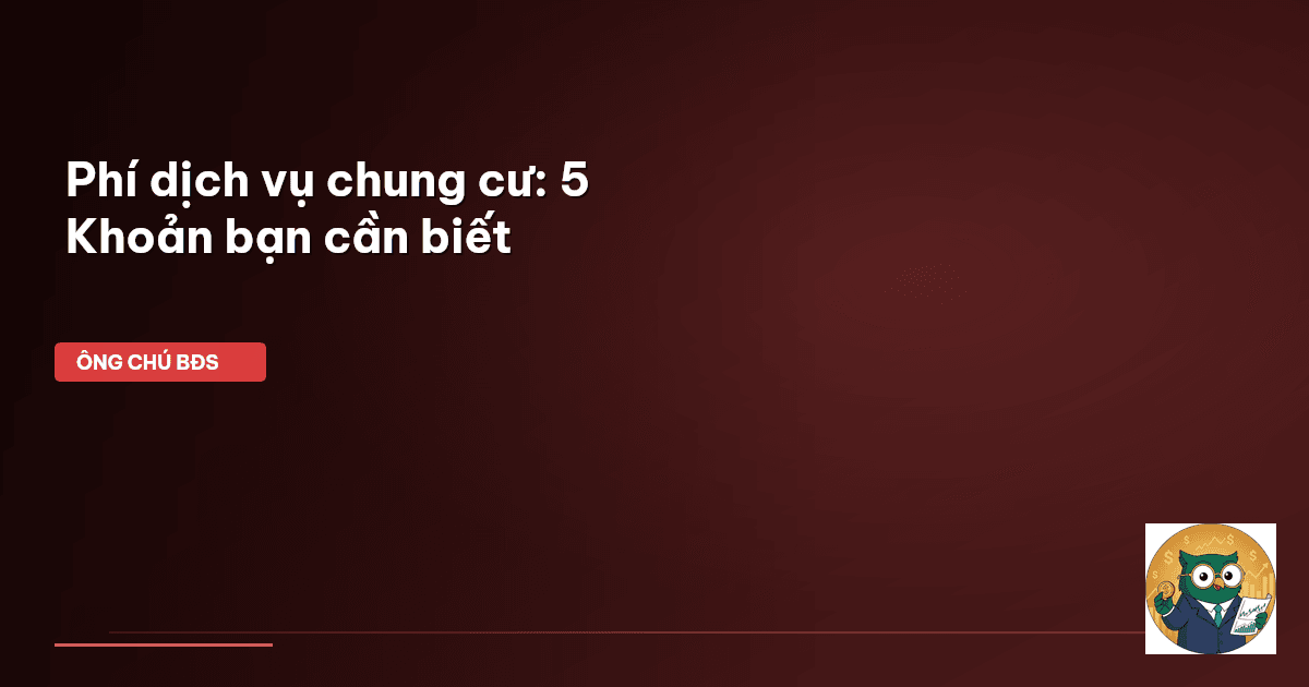 phí dịch vụ chung cư