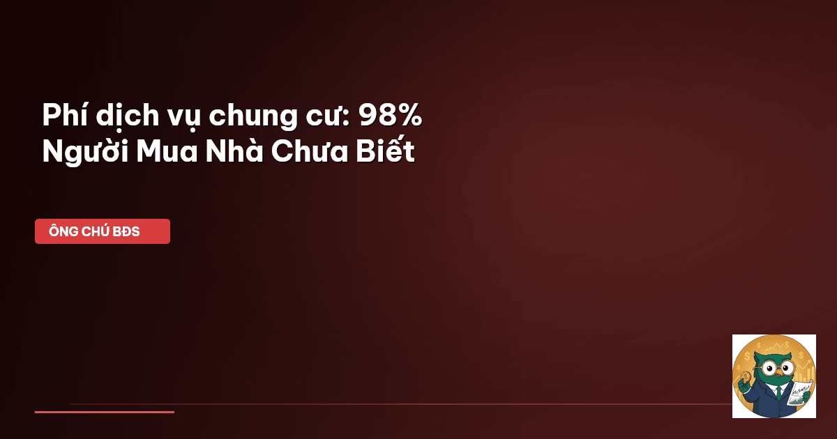 phí dịch vụ chung cư