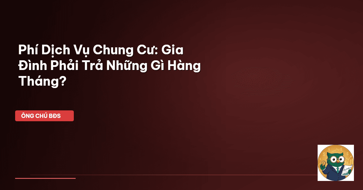 phí dịch vụ chung cư
