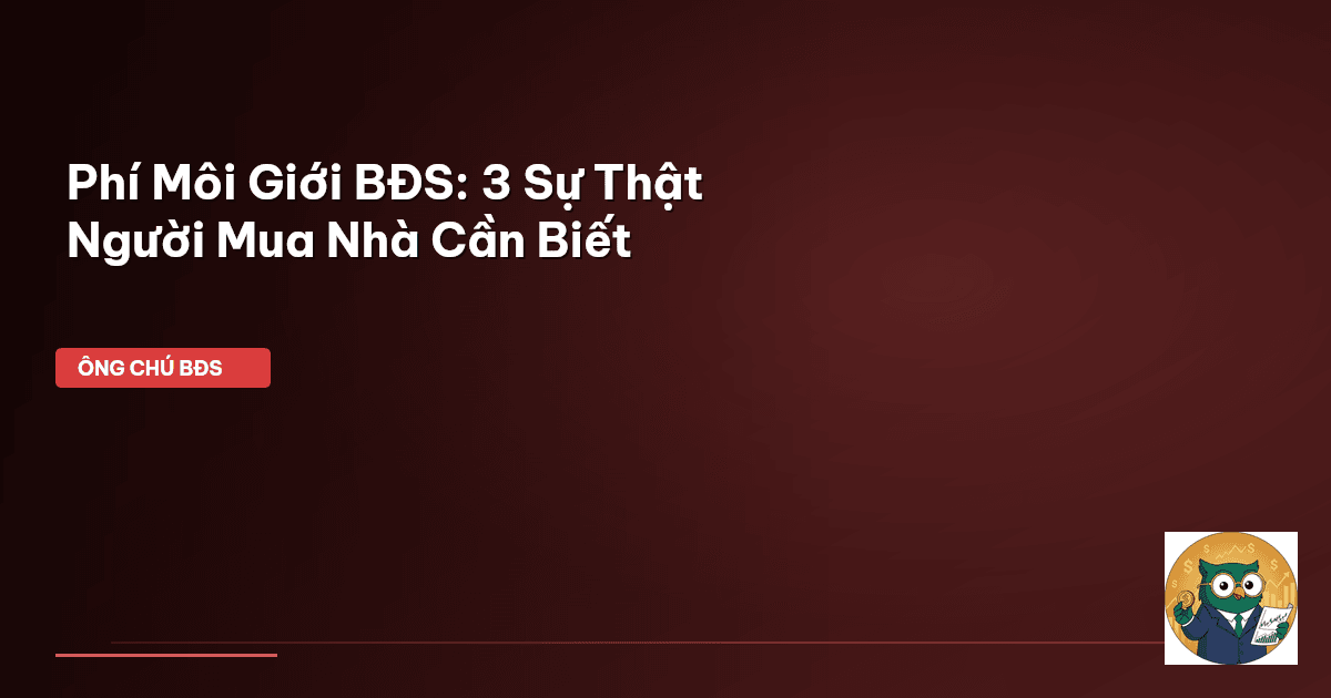 phí môi giới BĐS