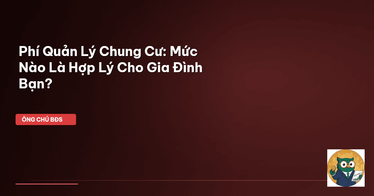 phí quản lý chung cư