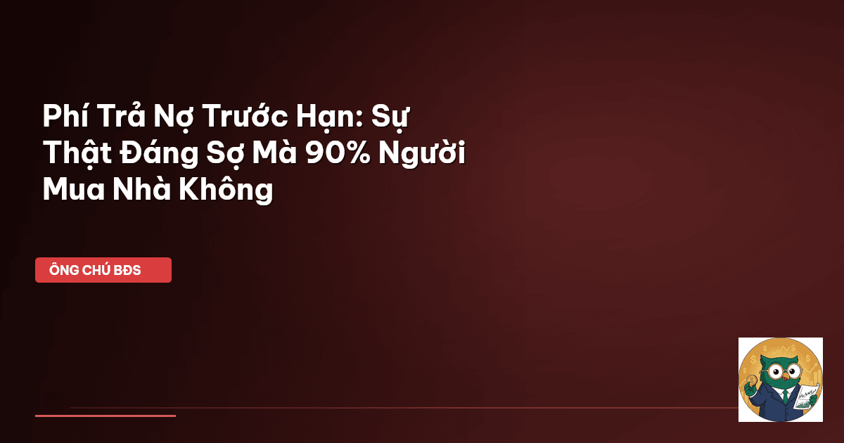phí trả nợ trước hạn