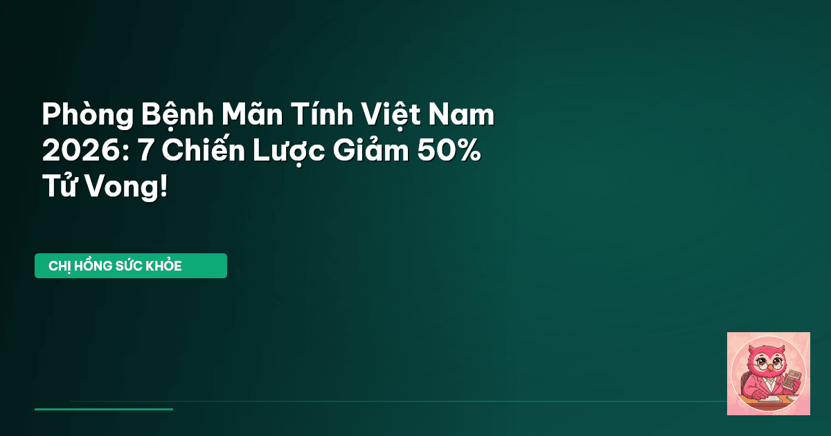 Phòng Bệnh Mãn Tính Việt Nam 2026: 7 Chiến Lược Giảm 50% Tử Vong!