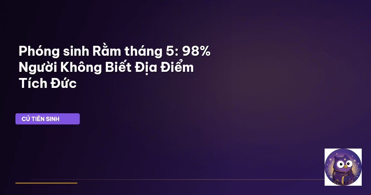Phóng sinh Rằm tháng 5