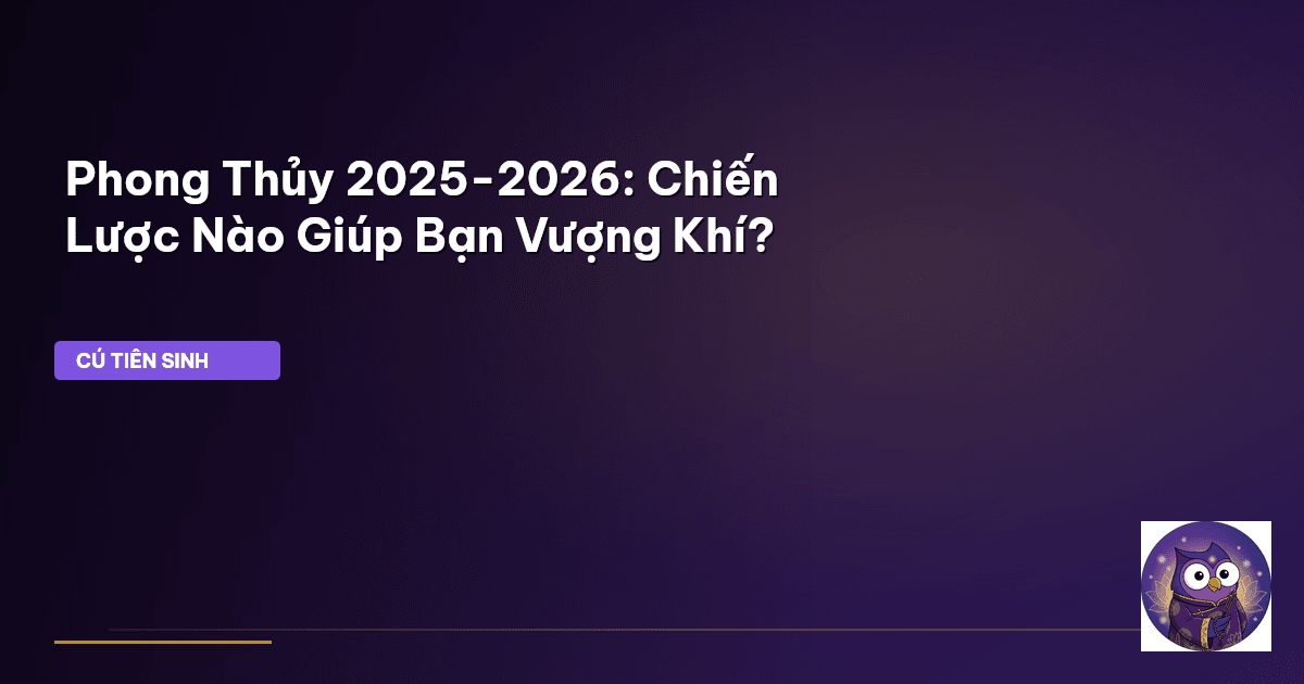 phong thủy xu hướng mới nhất