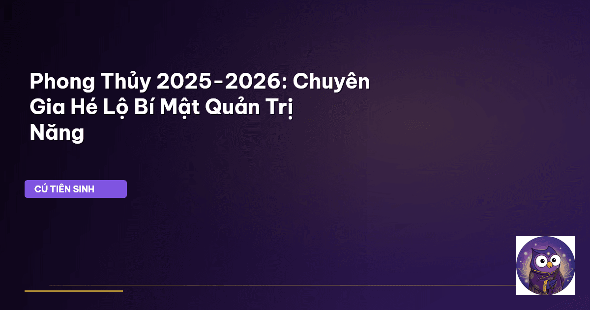 phong thủy xu hướng mới nhất