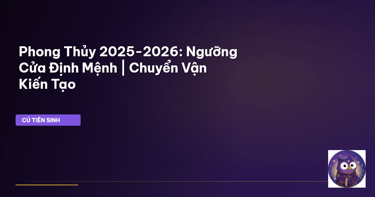 phong thủy xu hướng mới nhất