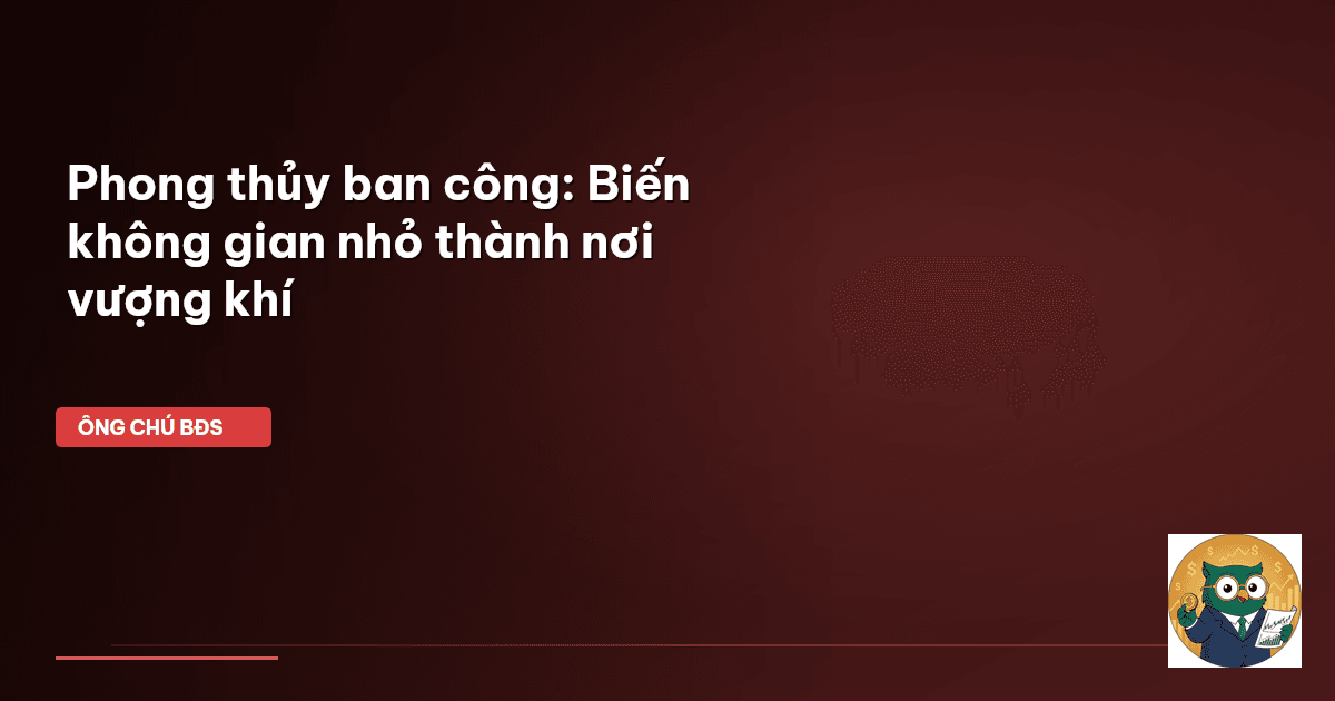 phong thủy ban công