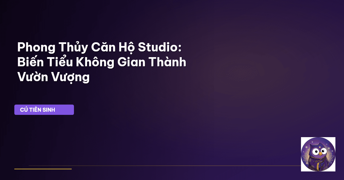 phong thủy căn hộ studio