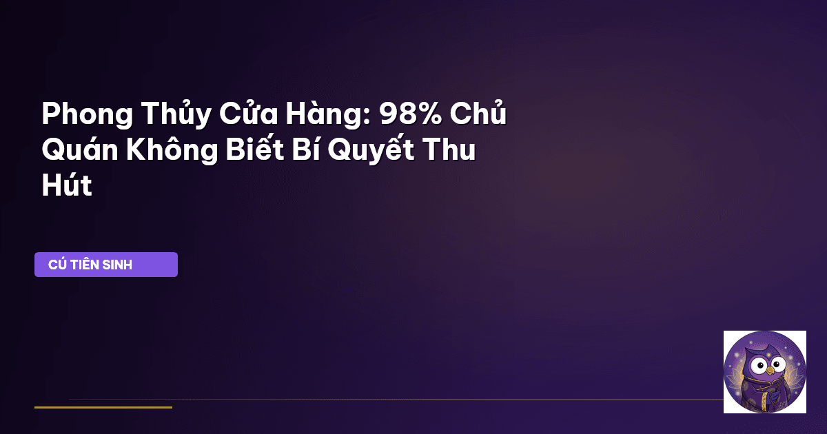 phong thủy cửa hàng