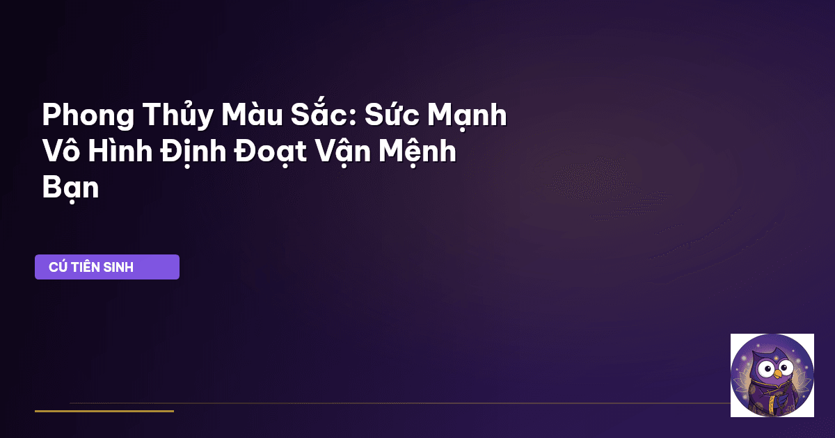 phong thủy màu sắc