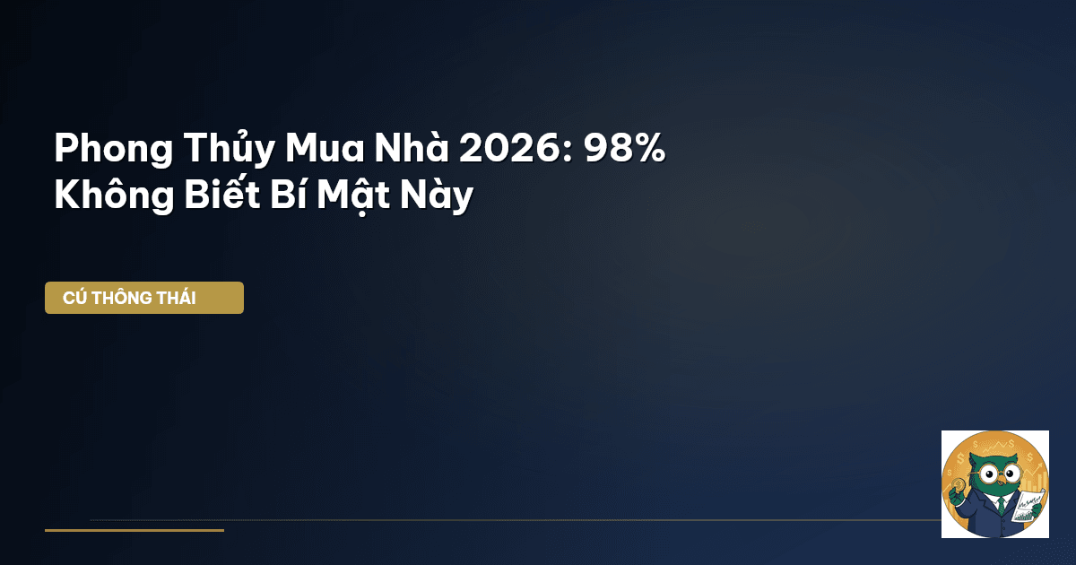 Phong Thủy Mua Nhà 2026: 98% Không Biết Bí Mật Này