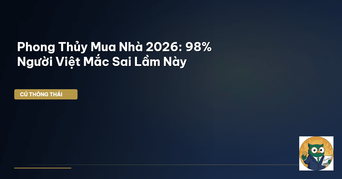 Phong Thủy Mua Nhà 2026: 98% Người Việt Mắc Sai Lầm Này