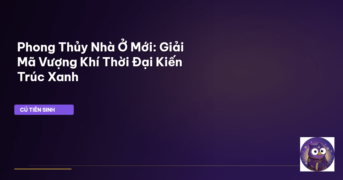 phong thủy nhà ở