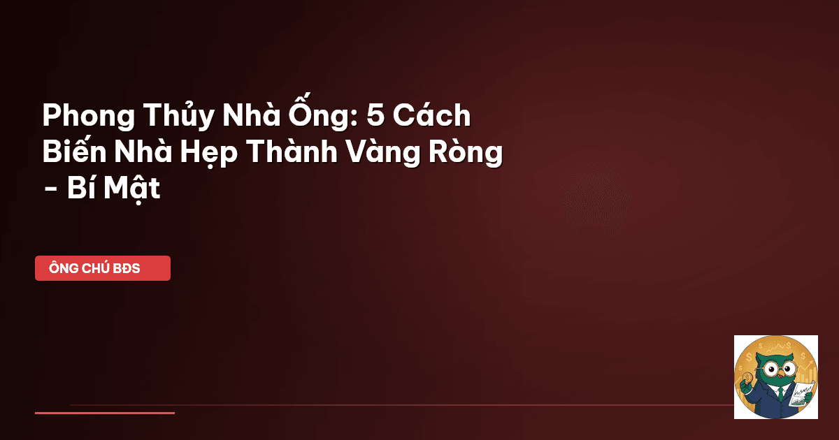 phong thủy nhà ống