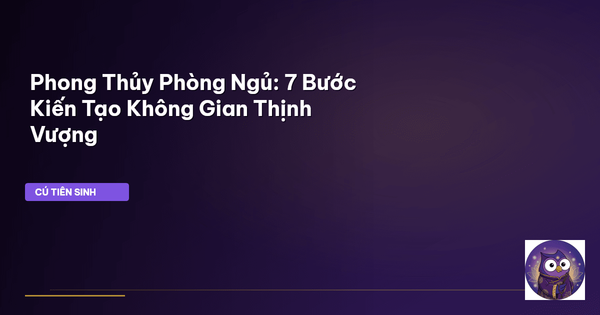 phong thủy phòng ngủ
