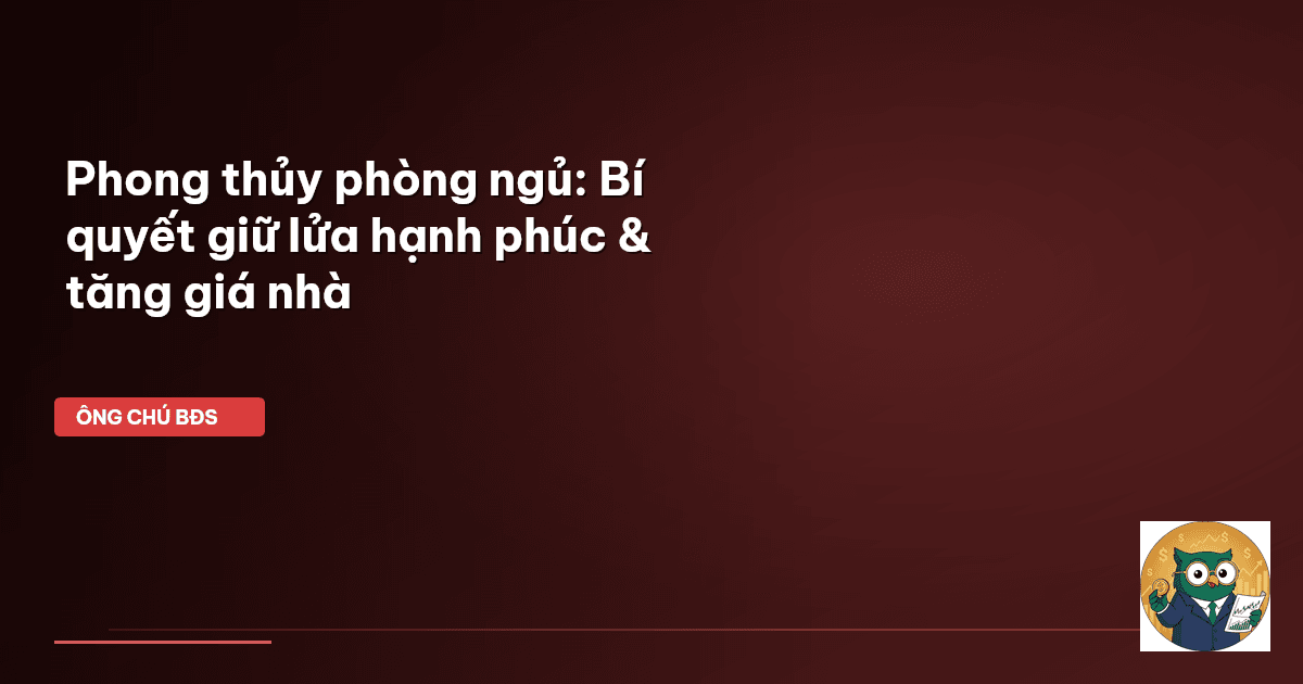 phong thủy phòng ngủ