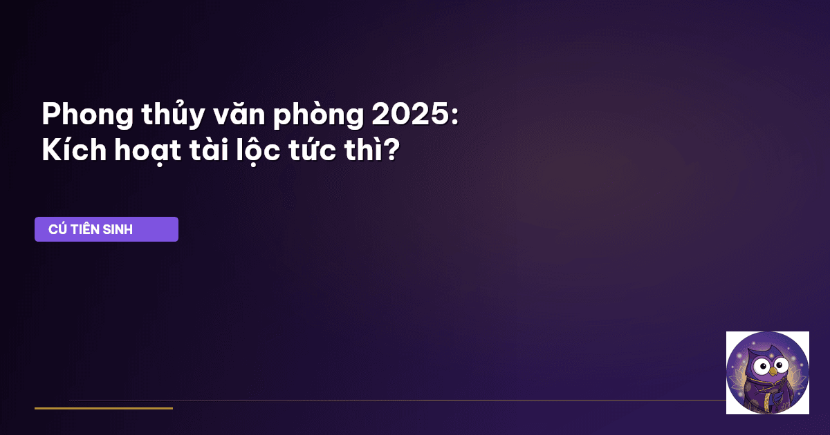 phong thủy văn phòng