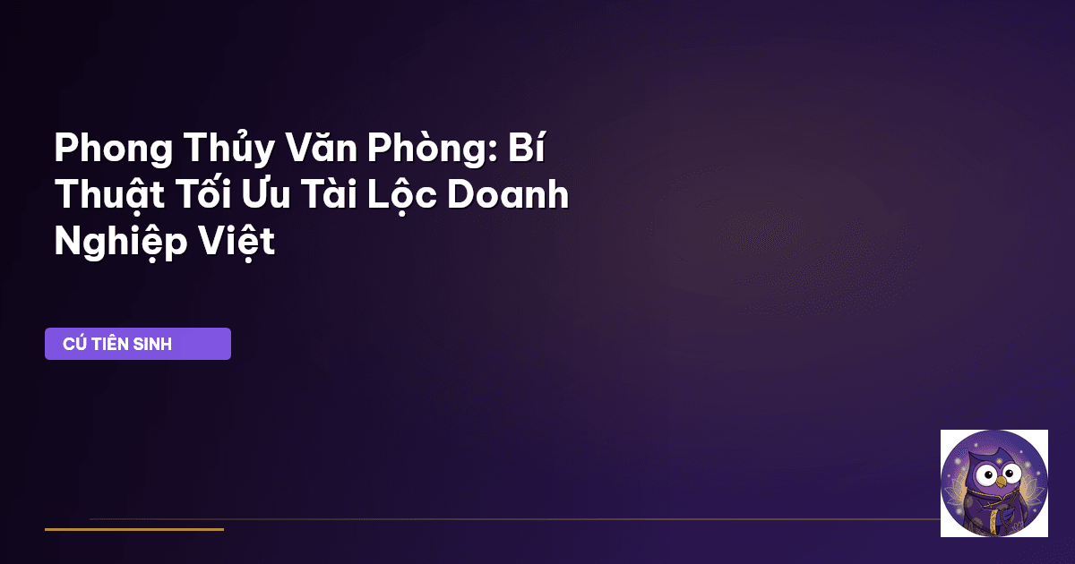 phong thủy văn phòng
