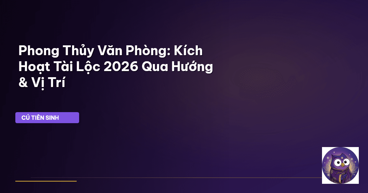 phong thủy văn phòng