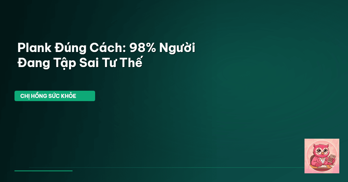 plank đúng cách