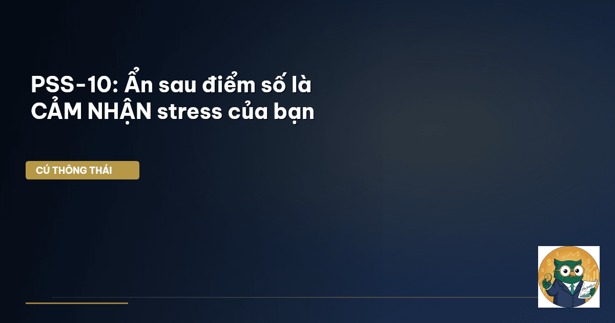 PSS-10: Ẩn sau điểm số là CẢM NHẬN stress của bạn