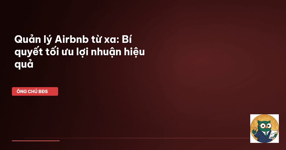 quản lý airbnb từ xa
