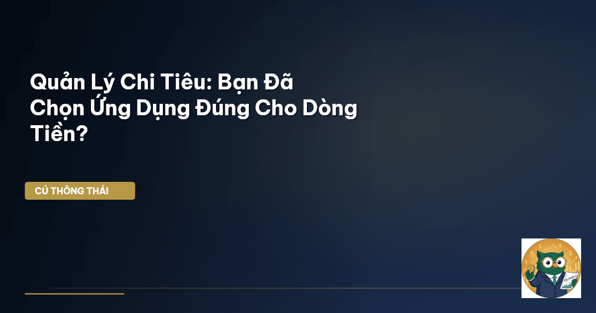 Quản Lý Chi Tiêu: Bạn Đã Chọn Ứng Dụng Đúng Cho Dòng Tiền?