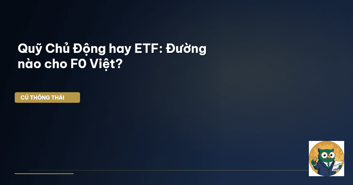 Quỹ Chủ Động hay ETF: Đường nào cho F0 Việt?
