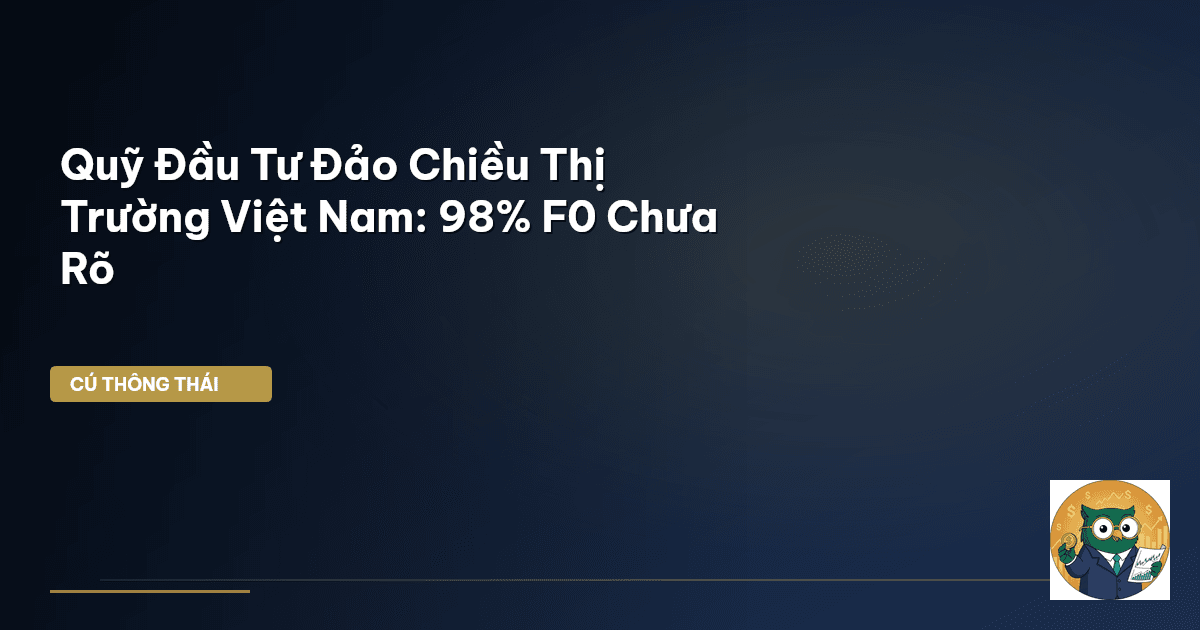 Quỹ Đầu Tư ‘Đảo Chiều’ Thị Trường Việt Nam: 98% F0 Chưa Rõ