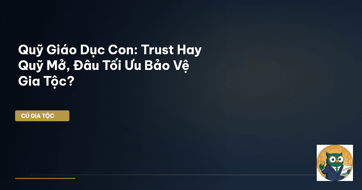 Quỹ Giáo Dục Con: Trust Hay Quỹ Mở, Đâu Tối Ưu Bảo Vệ Gia Tộc?